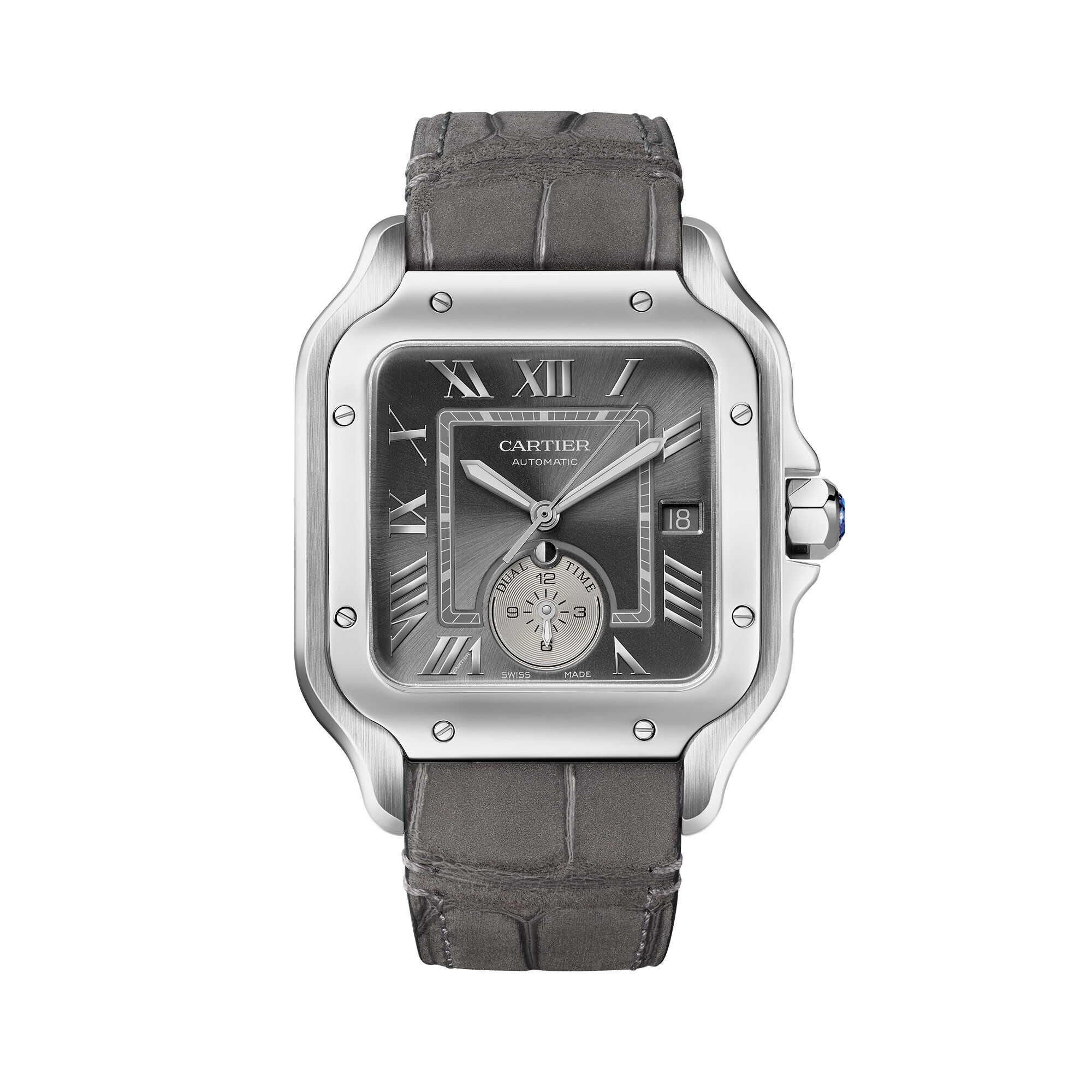 Santos de Cartier Extra Large Automatic Dual Time 48 mm Stainless Steel Cartier WSSA0076